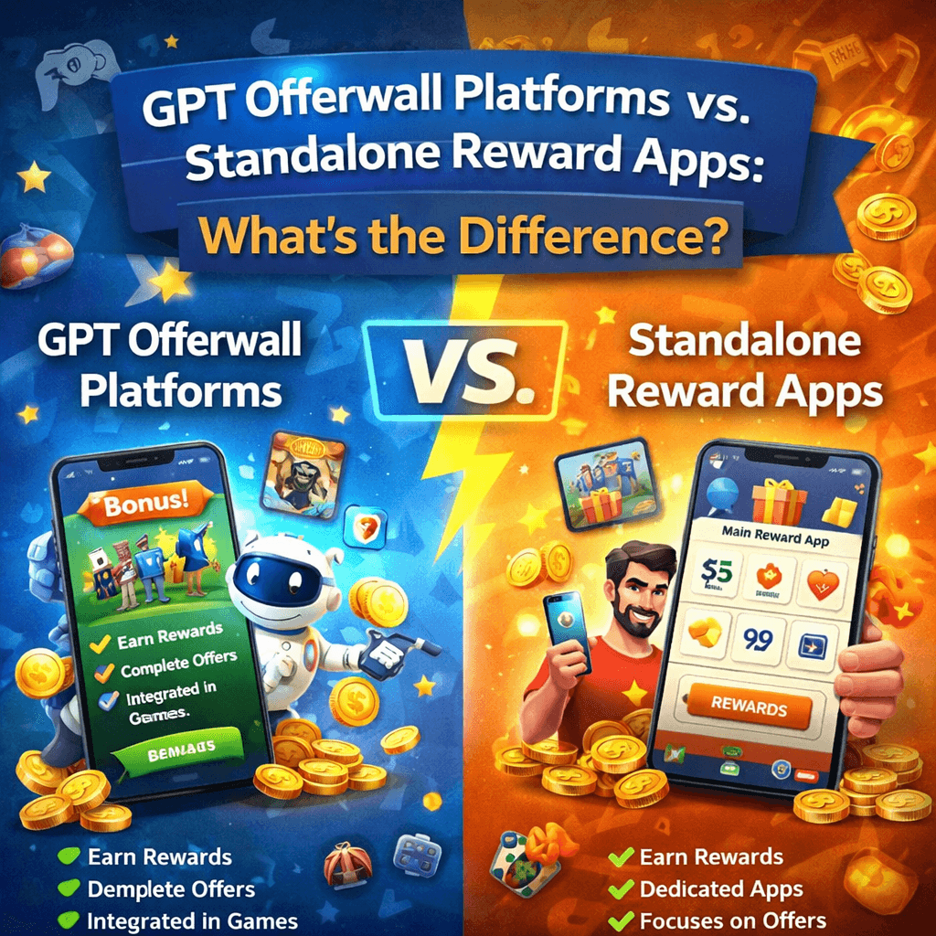 GPT offerwalls vs. standalone reward apps