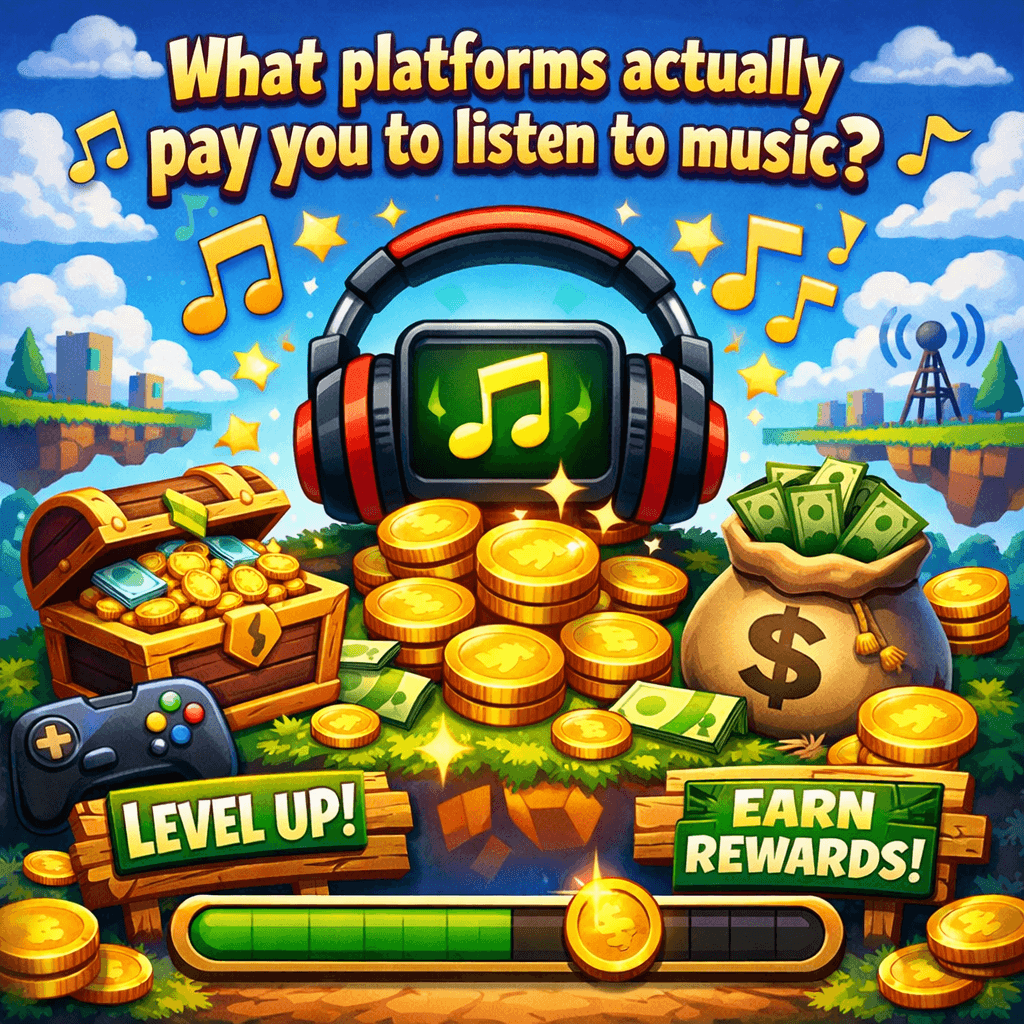 What platforms actually pay you to listen to music
