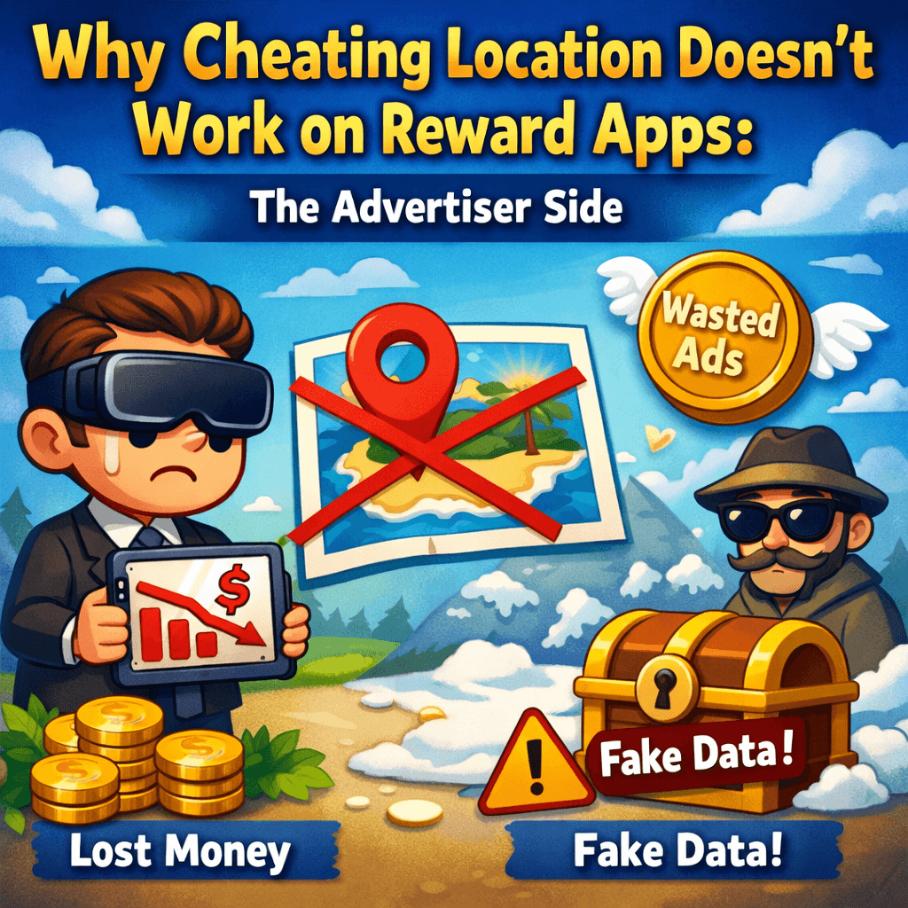 Why Cheating Location Doesn't Work on Reward Apps The Advertiser Side