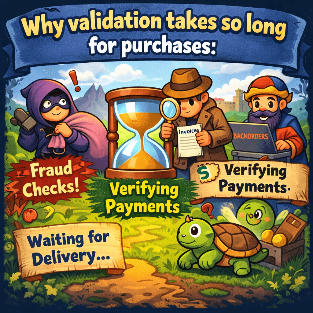 Why validation takes so long for purchases